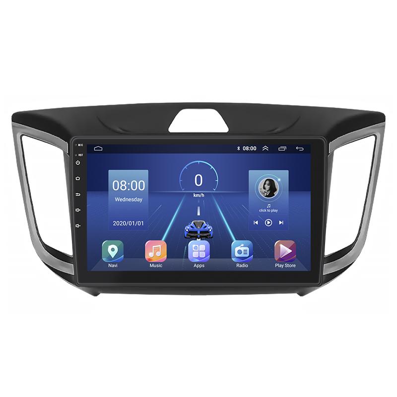 Штатная магнитола Lesko для Hyundai Creta I 2016-2020 экран 10" 6/128Gb 4G Wi-Fi GPS Top