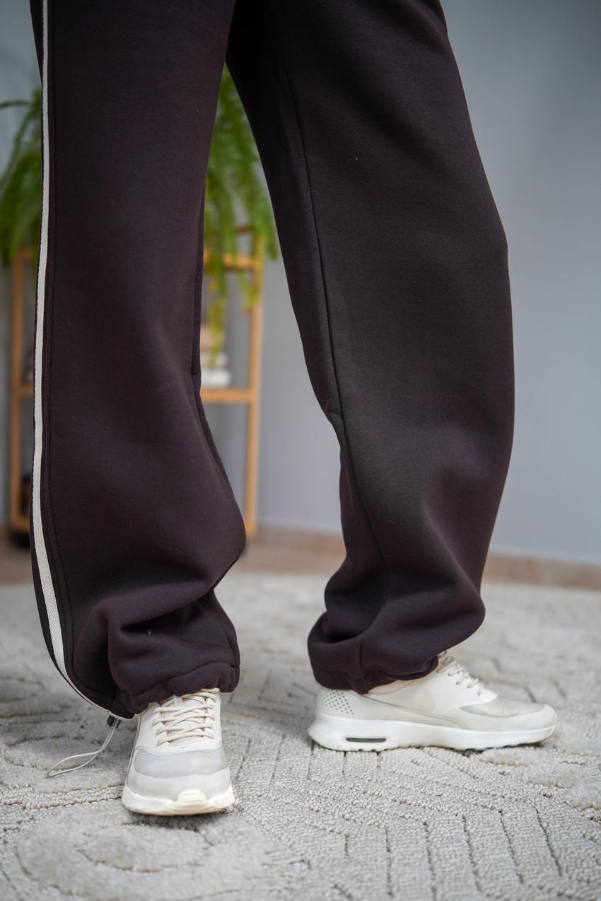 Костюм женский М208.4 на замке с начесом 3XL Коричневый (1028-1-65) - фото 3