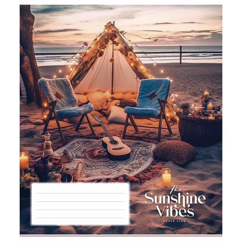 Шкільний зошит Sunshine vibes 048-3319L-3 у лінію 48 аркушів (RLT42871)