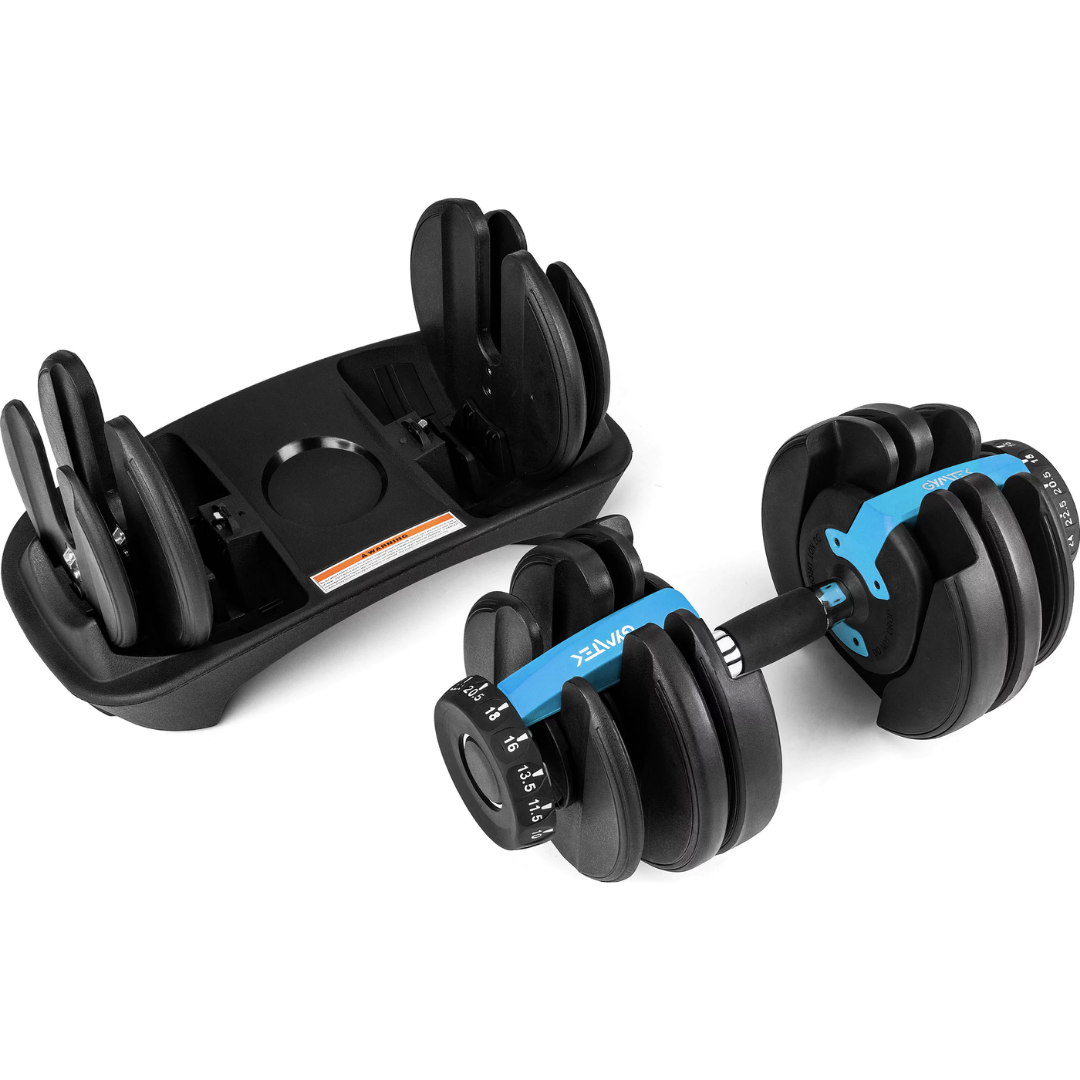 Гантель розбірна регульована Gymtek 2,5-24 кг Синій - фото 5 Гантель розбірна регульована Gymtek 2,5-24 кг Синій - фото 5