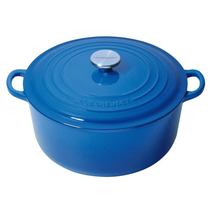 Кастрюля жаропрочная Le Creuset 26 см 5,3 л Синий марлю Кастрюля жаропрочная Le Creuset 26 см 5,3 л Синий марлю