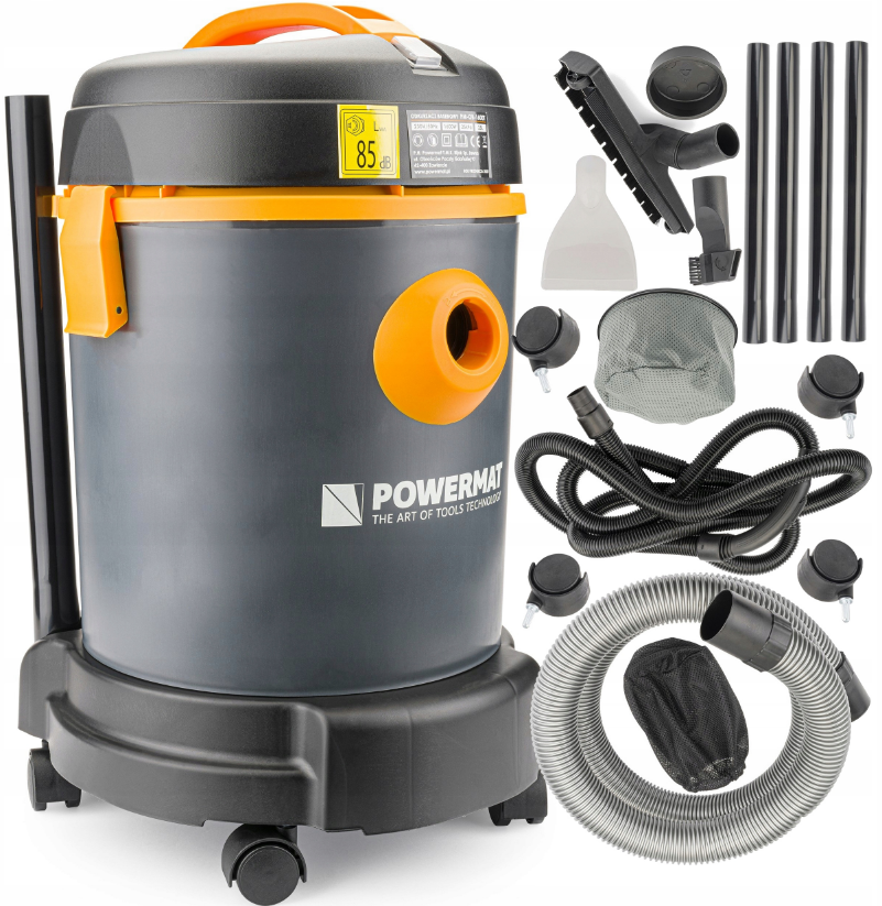 Пылесос промышленный Powermat 1600 Вт 25 л - фото 10 Пылесос промышленный Powermat 1600 Вт 25 л - фото 10