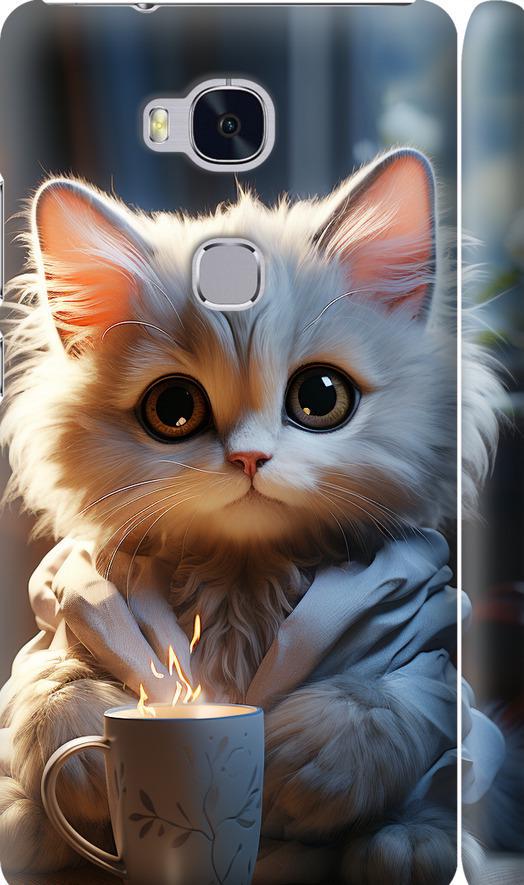 Чехол на Huawei Honor 5X White cat (5646m-176-42517)