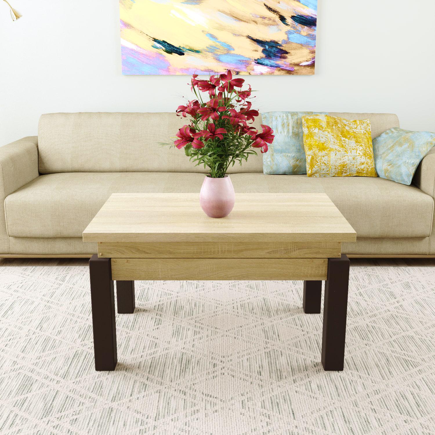 Журнальный стол-трансформер B-Fly 900x550x600 мм Дуб Сонома (GATB09131300230) - фото 3 Журнальный стол-трансформер B-Fly 900x550x600 мм Дуб Сонома (GATB09131300230) - фото 3