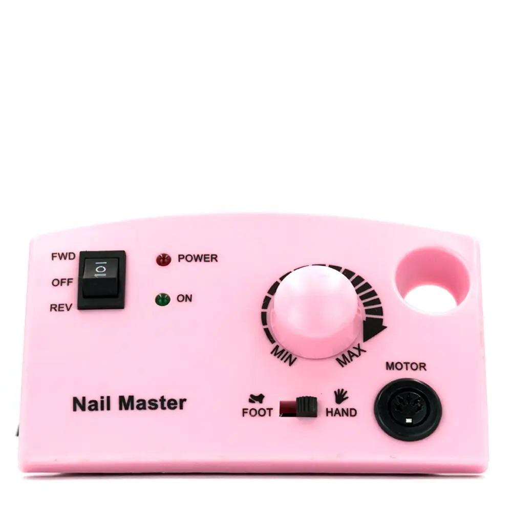 Фрезер для манікюру та педикюру Nail Drill ZS-602 PRO-Pink зі змінними насадками Рожевий