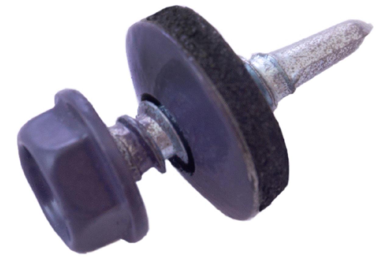 Саморіз покрівельний Apro 4,8x19 мм RAL 7024 50 шт. (9R648197024)