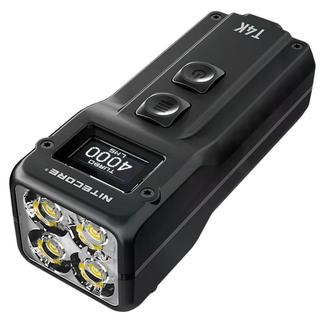 Ліхтар наключний EDC Nitecore T4K 4000lm Type-C USB 209 м (2687394436)