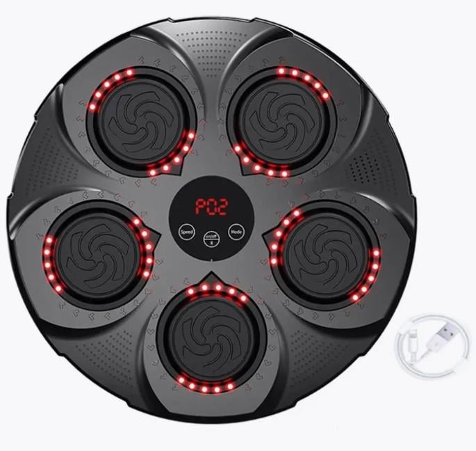 Настінний бокс-тренажер із підсвічуванням/динаміком для тренувань (2104618357) - фото 5 Настінний бокс-тренажер із підсвічуванням/динаміком для тренувань (2104618357) - фото 5