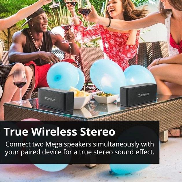 Колонка беспроводная портативная Tronsmart Element Mega Bluetooth Speaker 40W Black - фото 7