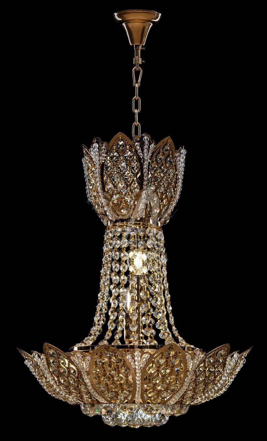 Хрустальная люстра L9908/700х260/13 FGD Золото/Белый/Желтый (AN000689)