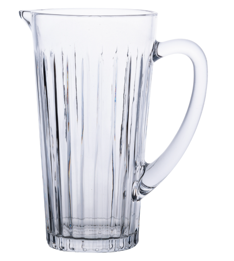 Набор из толстого стекла кувшин и стаканов 6 шт. Прозрачный - фото 3