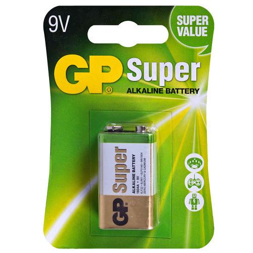 Батарейка Gp Super Alkaline 9V 1604AEB-5UE1 щелочная 6LF22