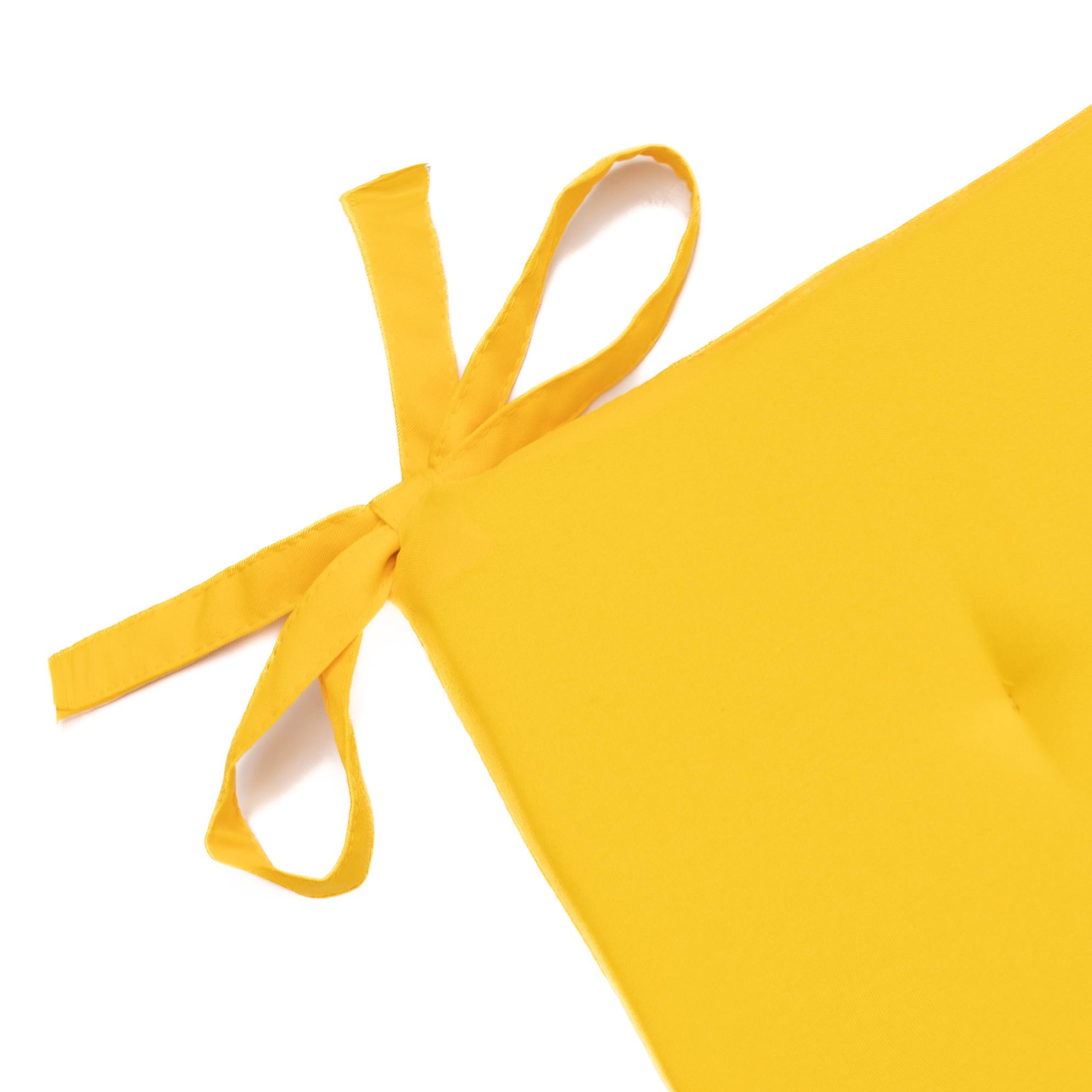 Подушка для стільця/крісла/табурету 35х35х3 см Жовтий (1798486196) - фото 2