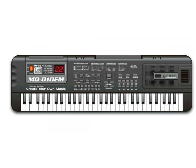 Синтезатор піаніно дитячий з мікрофоном/радіо від мережі і батарейок 61 клавіша (MQ-010 FM)