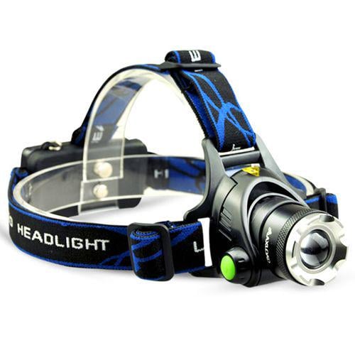 Фонарь налобный PLD-V9-F-4XPE RGB 2x18650