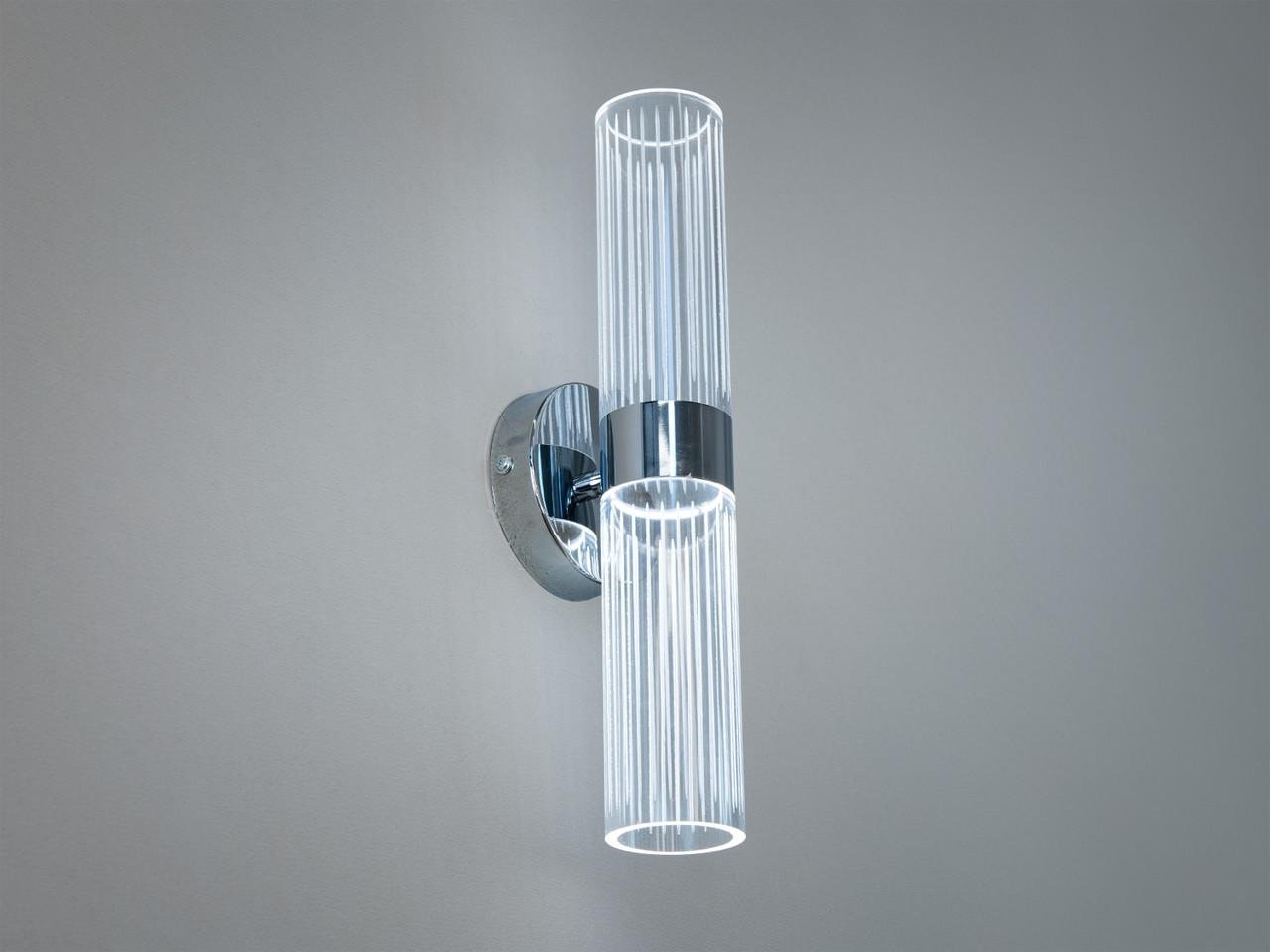 Бра світлодіодне циліндричне для холу 12W Хром (Q2-2HR-LS)