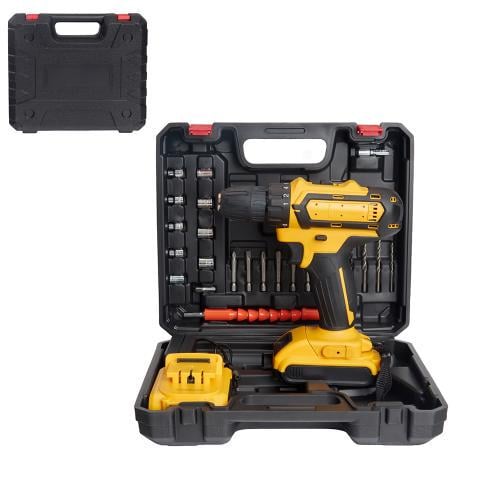 Шуруповерт с набором инструментов 24 V Желтый (AR-0070) Шуруповерт с набором инструментов 24 V Желтый (AR-0070)