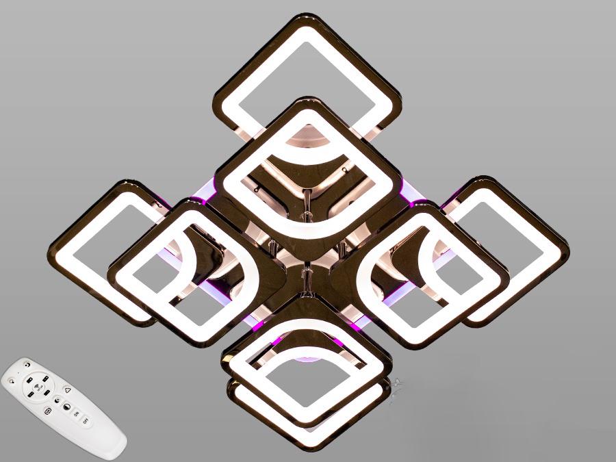 Люстра потолочная Octav с диммером и LED подсветкой 165 Вт (HS8060/4+4BHR LED)