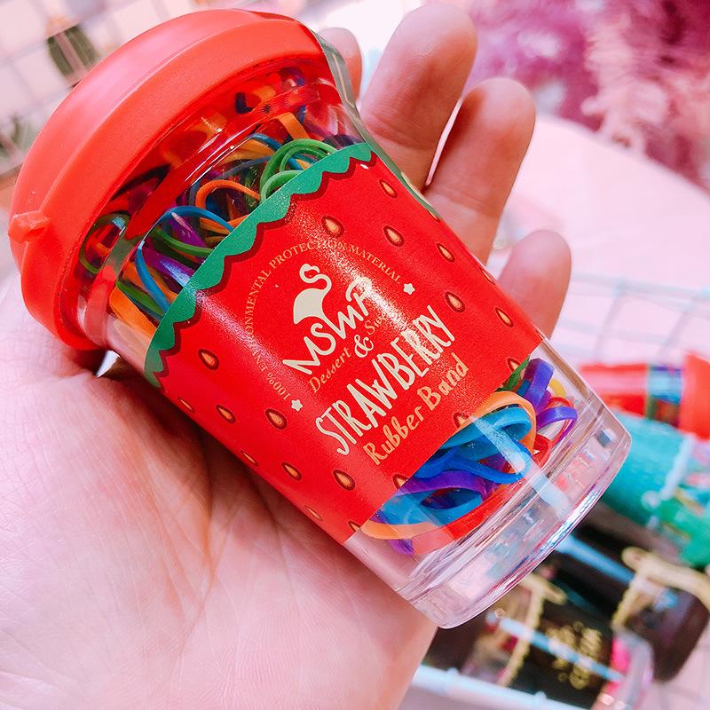 Набір резинок для волосся Strawberry 11692 130 шт. 35 мм (4570360) - фото 8