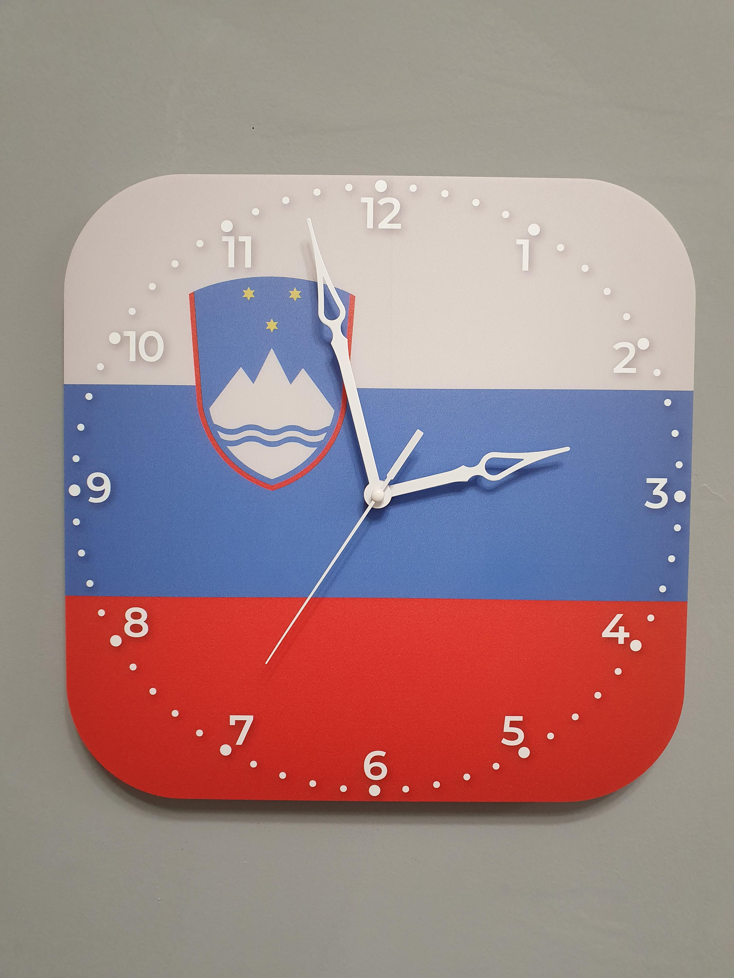 Часы настенные флаг Словении (3798)