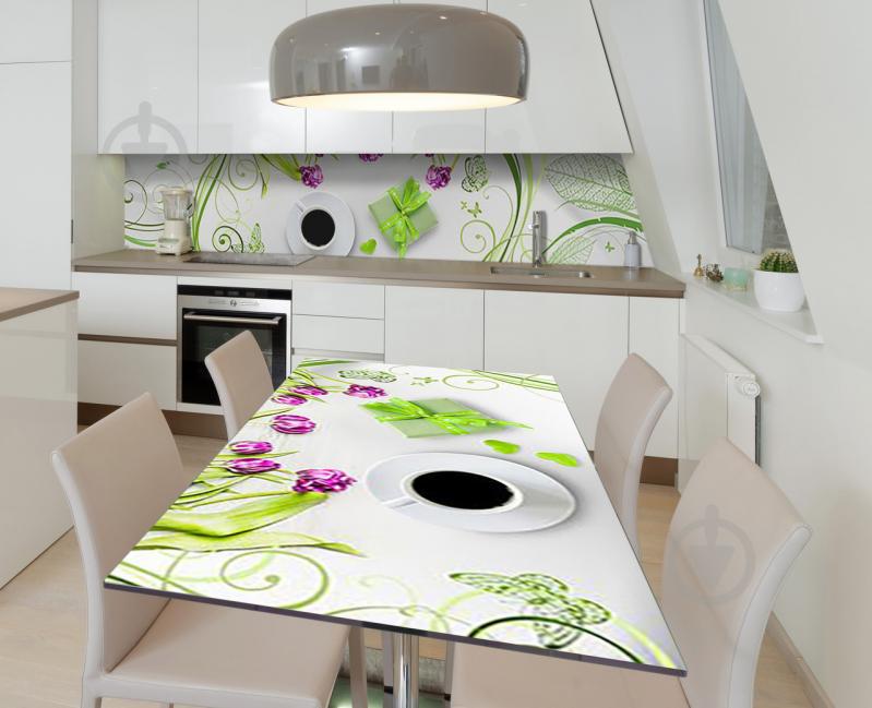 Наклейка 3Д виниловая на стол Zatarga «Зелёное настроение» 650х1200 мм (Z184021/1st)