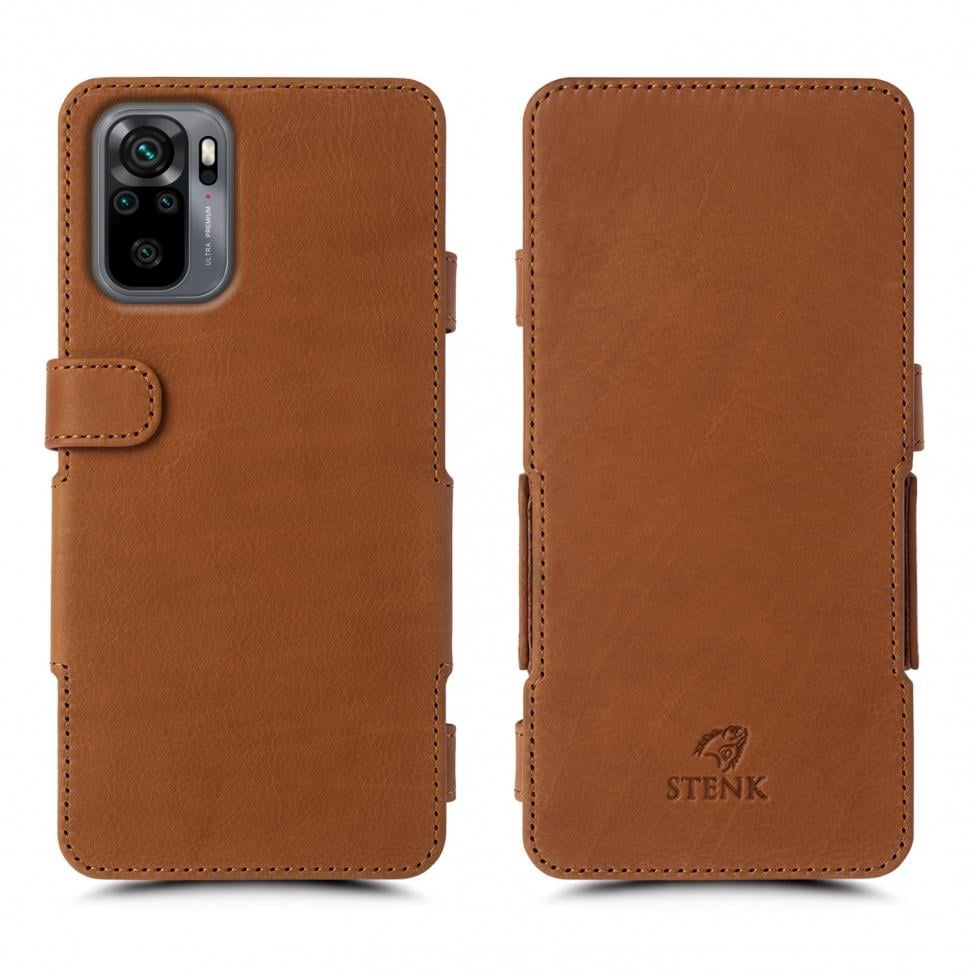 Чехол книжка Stenk Prime для Xiaomi Redmi Note 10 Camel (68796)