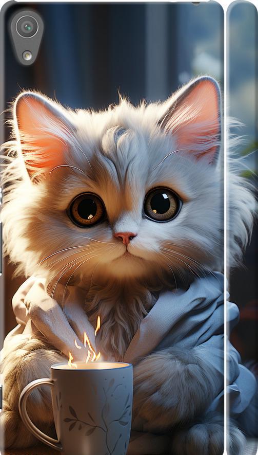 Чехол на Sony Xperia XA Ultra Dual F3212 White cat (5646m-391-42517)