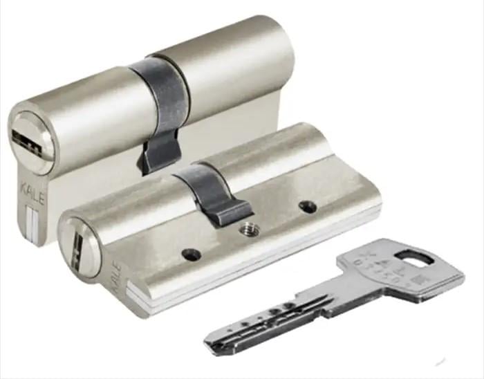 Цилиндр Kale 164 DBNE 81 мм 5 ключей Никель