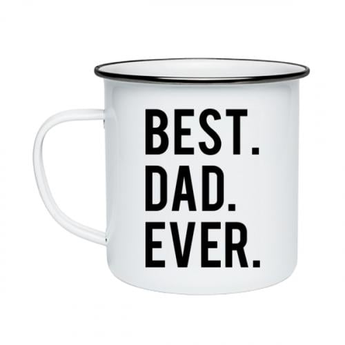 Чашка эмалированная "Best. Dad. Ever." 300 мл Белый (6284961-1-126129)