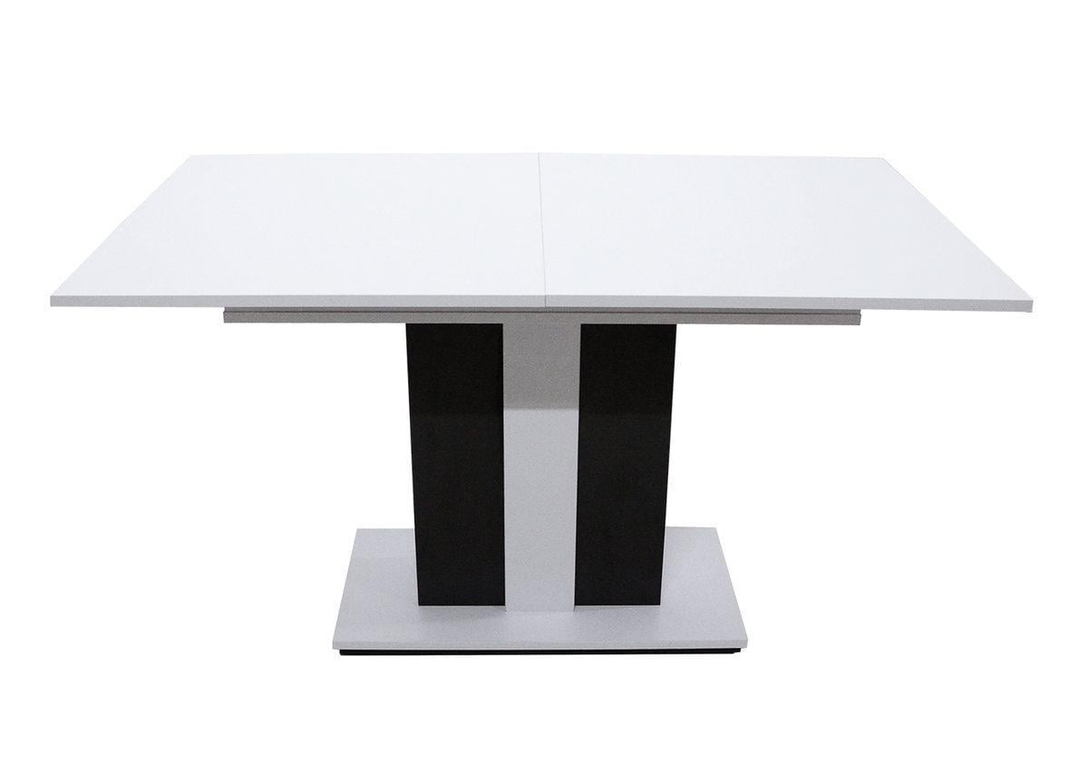 Обідній стіл Intarsio Clasic B/A Аляска білий РЕ/Антрацит (CLASIC_B/A)