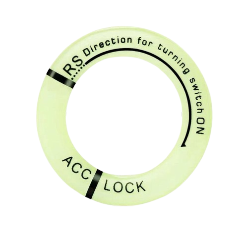 Наклейка на замок запалювання та кнопки старт-стоп люмінісцентна (5202)