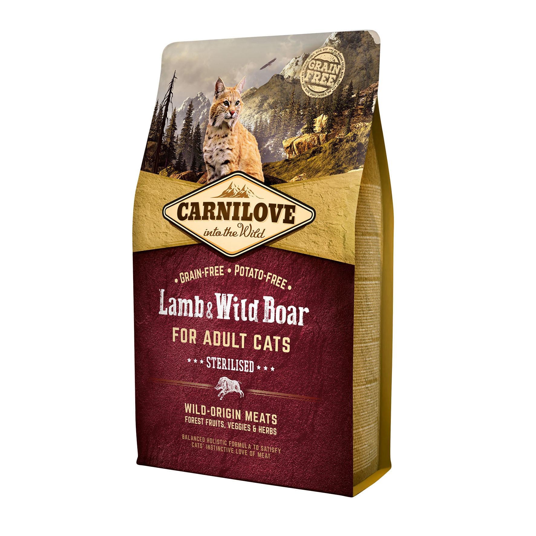 Корм сухой Carnilove Lamb&Wild Boar Sterilised для взрослых стерилизованных кошек 2 кг (8595602512317) Корм сухой Carnilove Lamb&Wild Boar Sterilised для взрослых стерилизованных кошек 2 кг (8595602512317)
