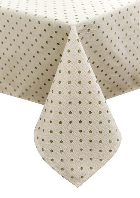 Скатертина Прованс Господиня Горох 220x136 см Зелений (31602)