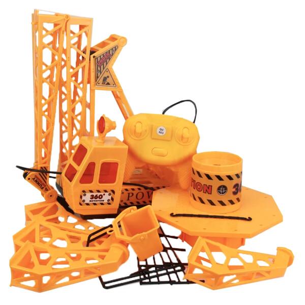 Подъемный башенный кран Jia Yue Toys на пульте управления 65 см Желтый (59980) - фото 6 Подъемный башенный кран Jia Yue Toys на пульте управления 65 см Желтый (59980) - фото 6