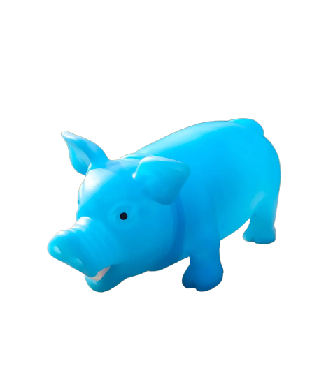 Игрушка для собак Свинка со звуком 21 см Голубой (00000007851)