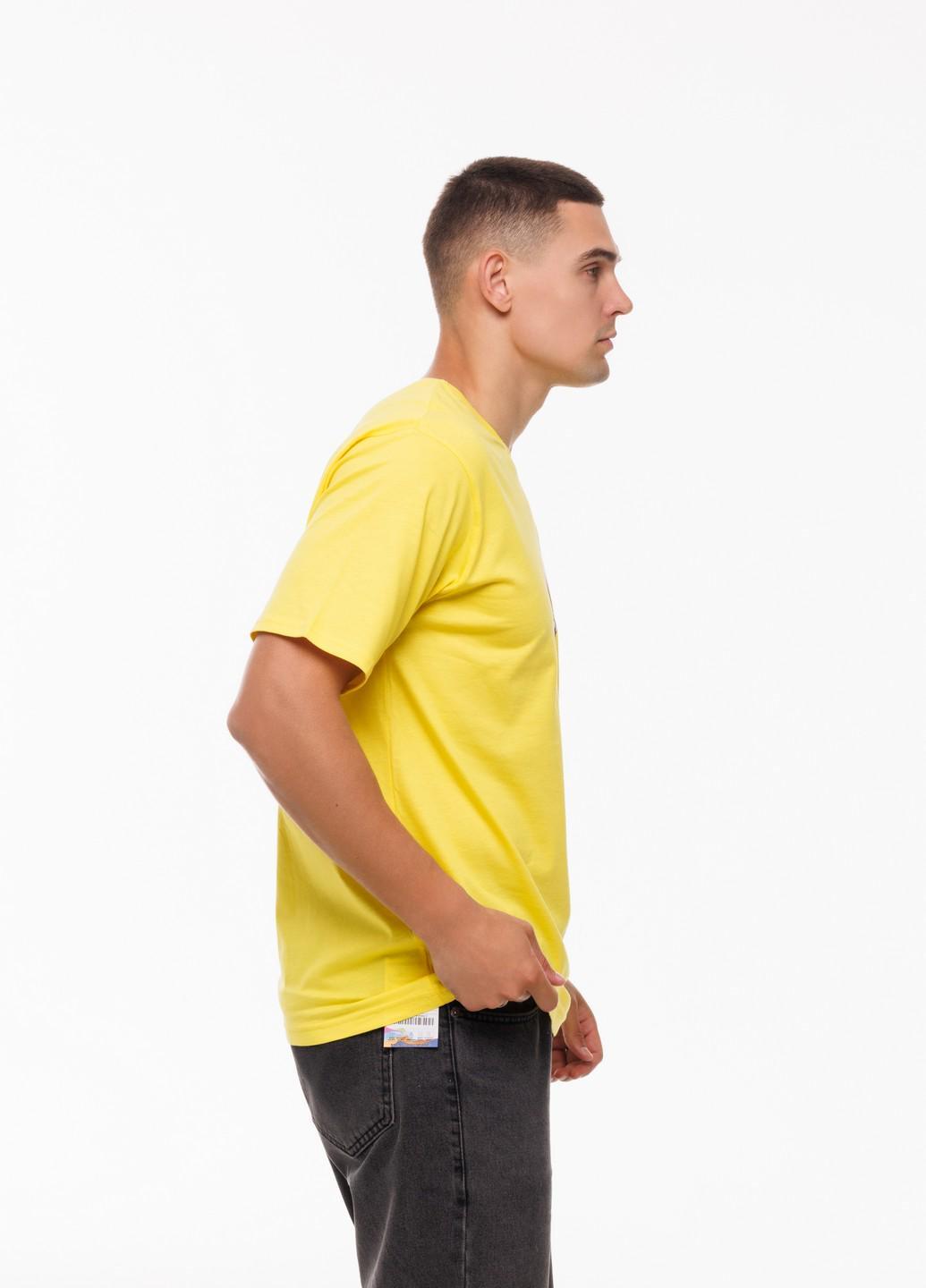 Мужская футболка No problama Наталюкс 2XL Желтый (1218043064751) - фото 5