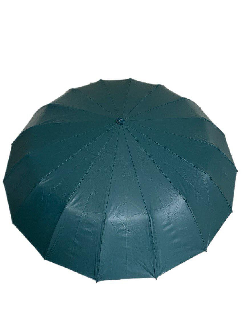 Парасолька-автомат жіноча Три Слона з квітами та однотонним куполом 16 спиць антивітер Синьо-зелений (7569/3) - фото 6 Парасолька-автомат жіноча Три Слона з квітами та однотонним куполом 16 спиць антивітер Синьо-зелений (7569/3) - фото 6
