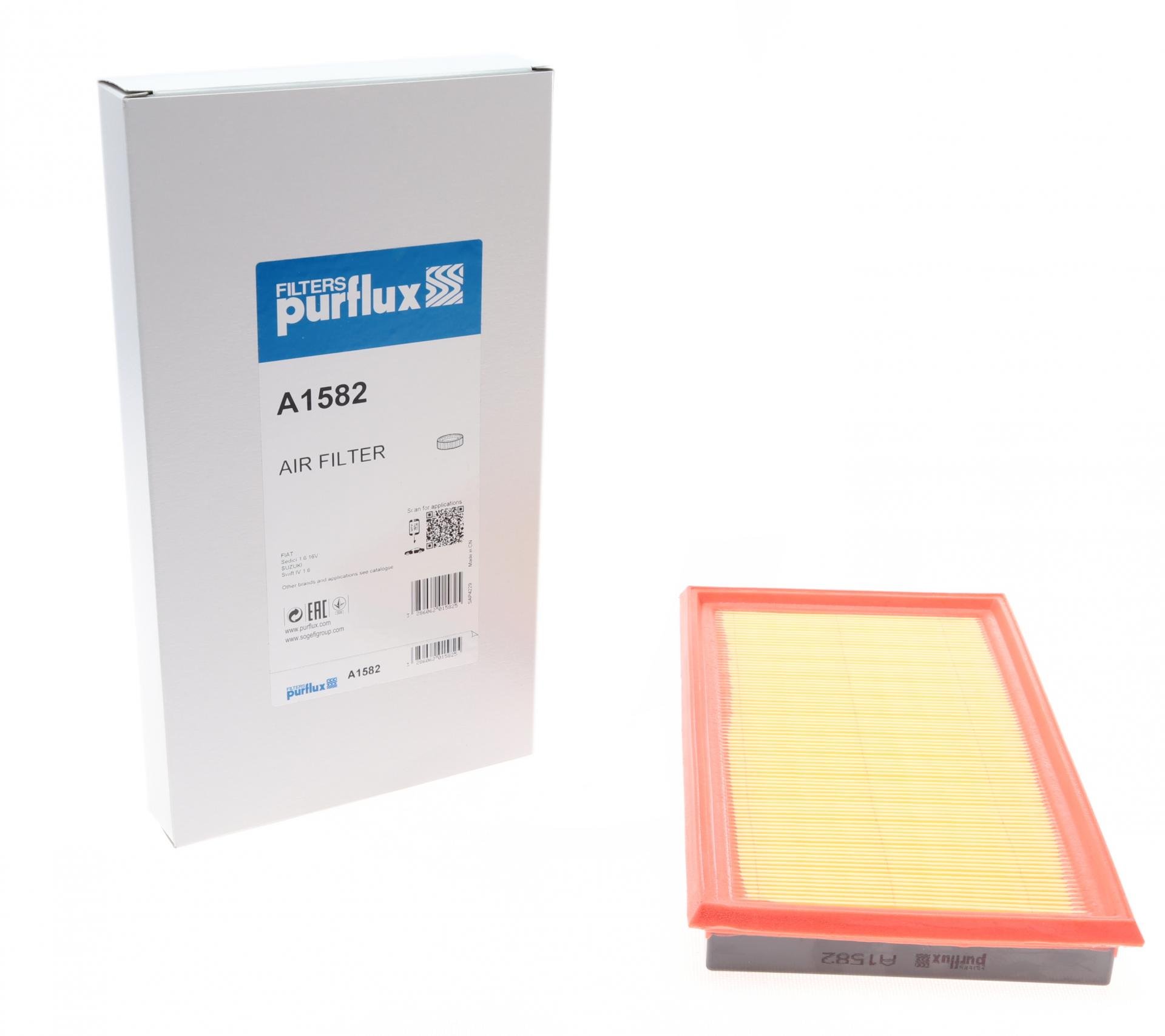 Фильтр воздушный PURFLUX для Suzuki Swift IV 1,6 12-/SX4 1,6 09- (A1582)