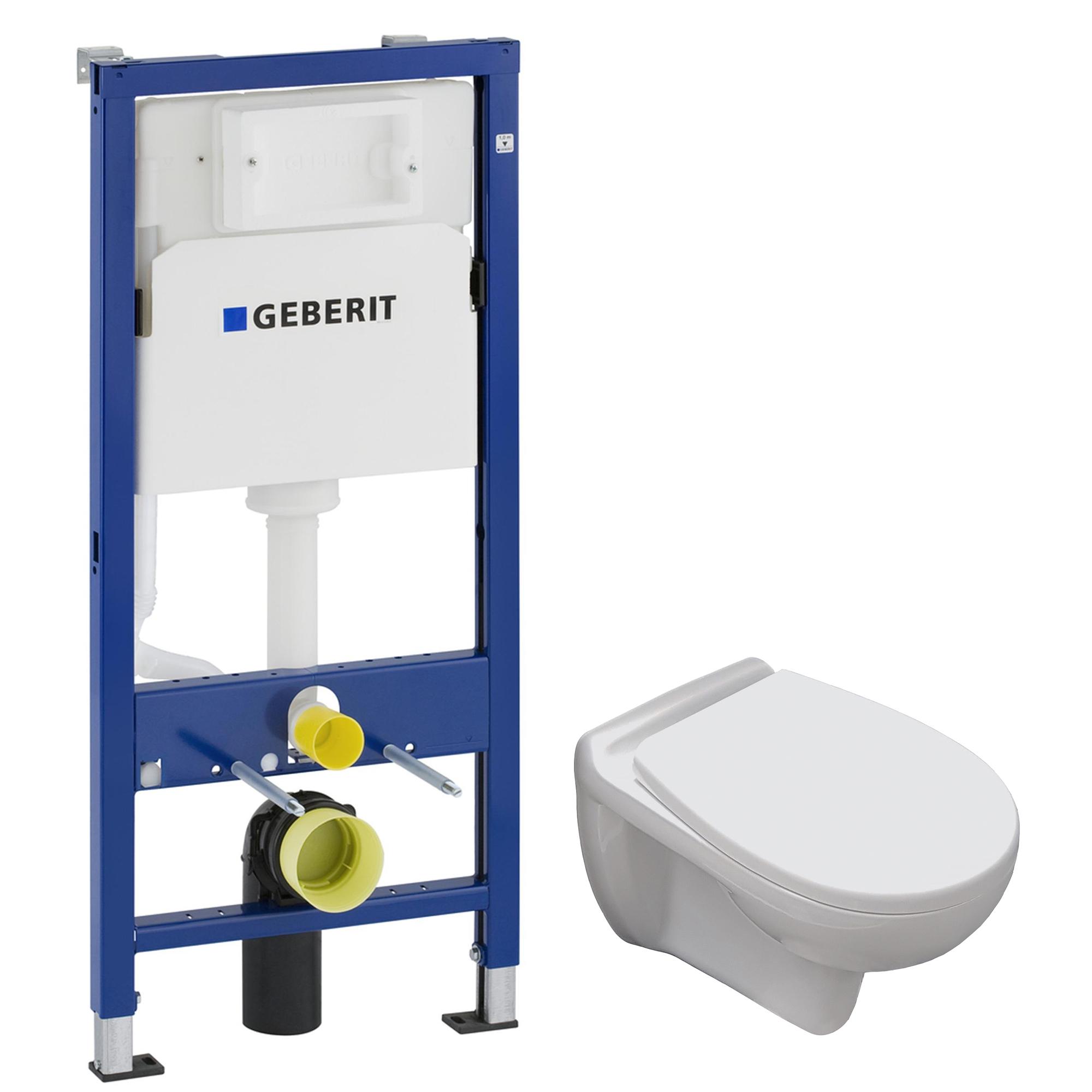 Комплект инсталляции Geberit DUOFIX Basic 13-52-222+458.103.00.1 с унитазом (99295)