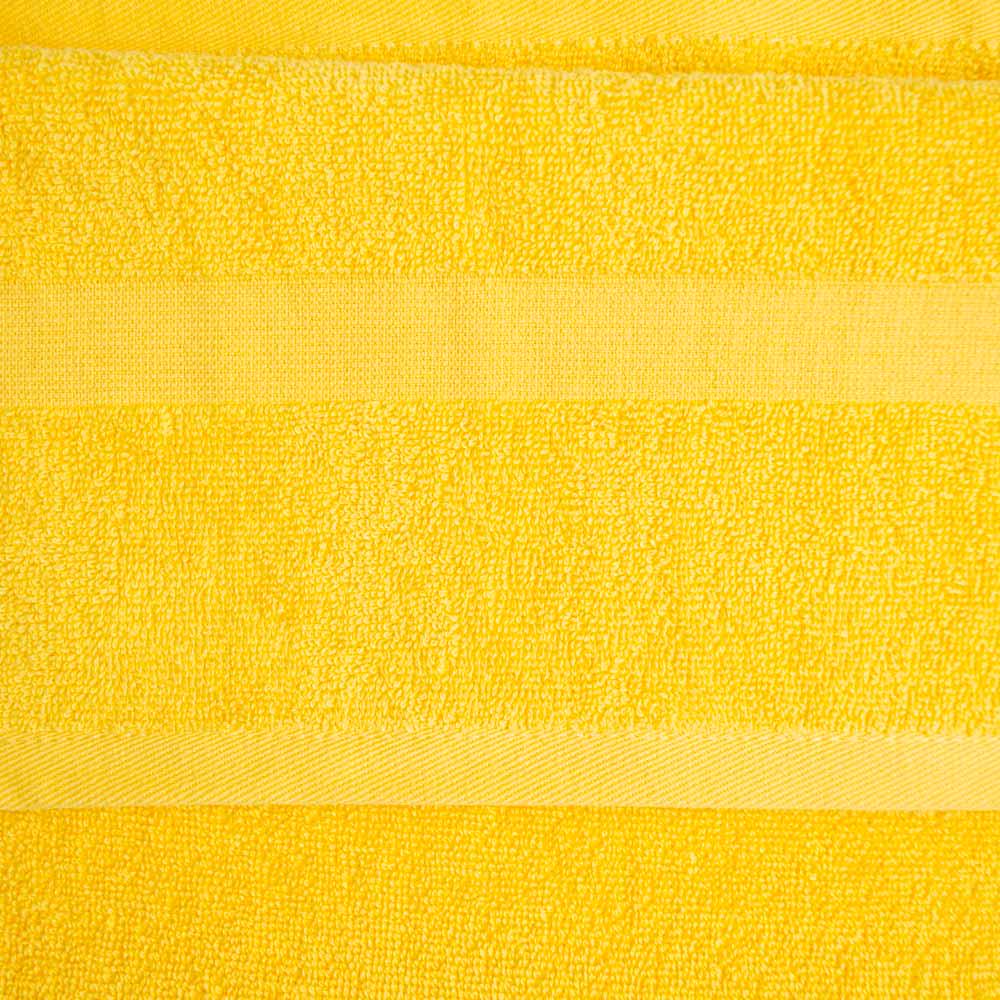 Рушник махровий для ніг GM Textile з прямокутником 380 г/м2 50х70 см Жовтий (380-70-pr-yellow) - фото 3