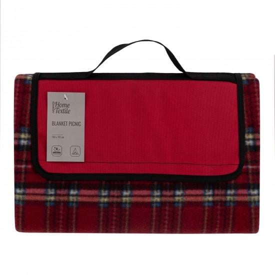 Плед Ardesto Picnic Клетка 130х170 см Красный (ART0916RC)