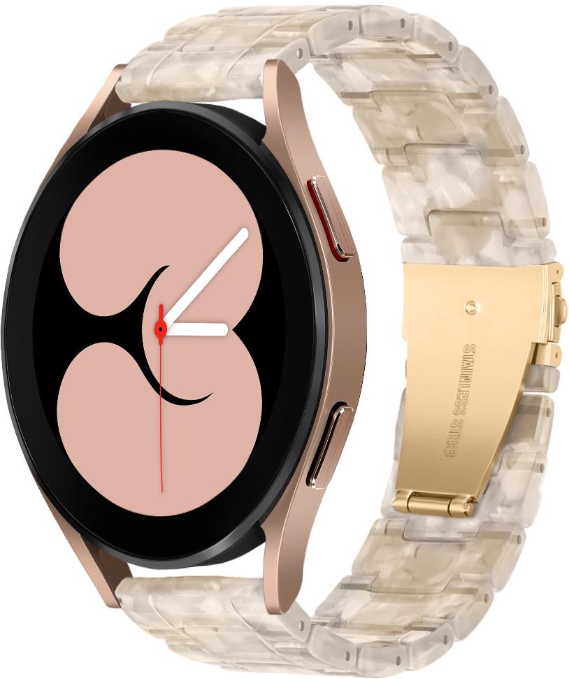 Ремінець із Cмоли Resin для Galaxy Watch 4 40 мм Cream (28801-6E)