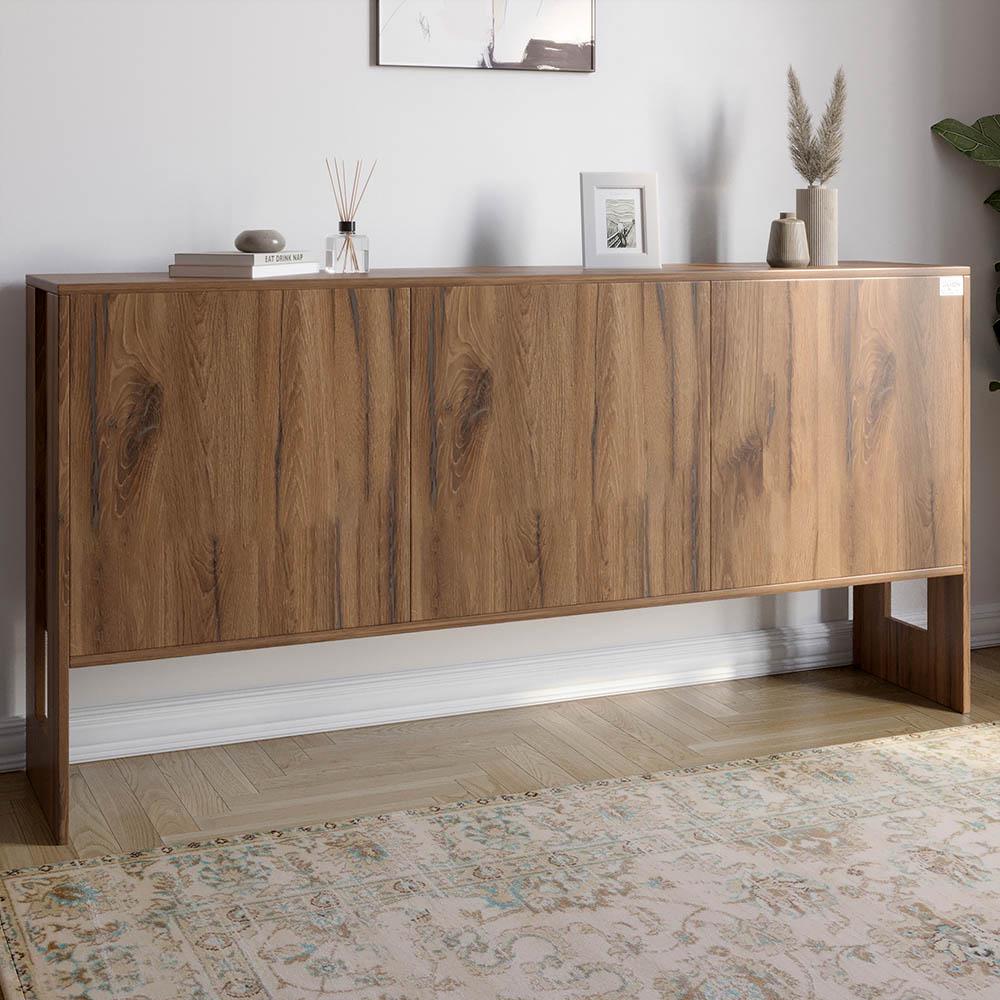 Комод Lion Нобу 2 з 3 дверима 160х34х80 см Дуб Ліворно (000-000-1969) - фото 1 Комод Lion Нобу 2 з 3 дверима 160х34х80 см Дуб Ліворно (000-000-1969) - фото 1