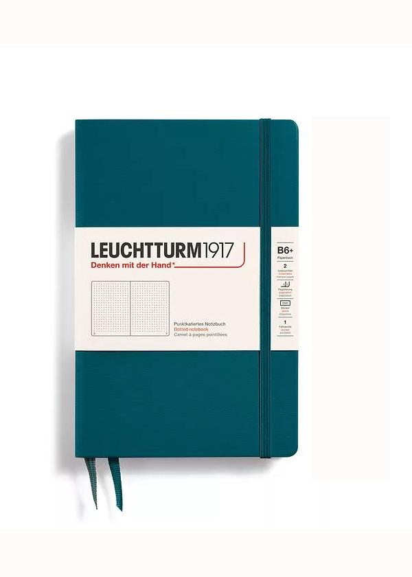 Блокнот Leuchtturm1917 Paperback B6+ точка Зеленый тихоокеанский (368506)