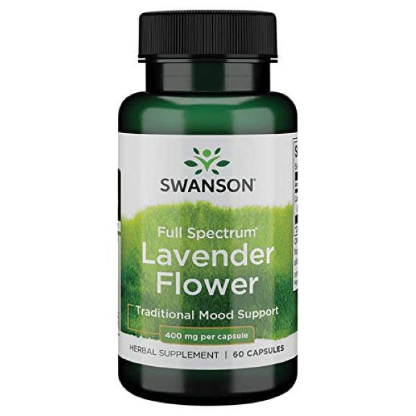 Экстракт цветов лаванды Swanson Lavender Flower 400 mg 60 caps