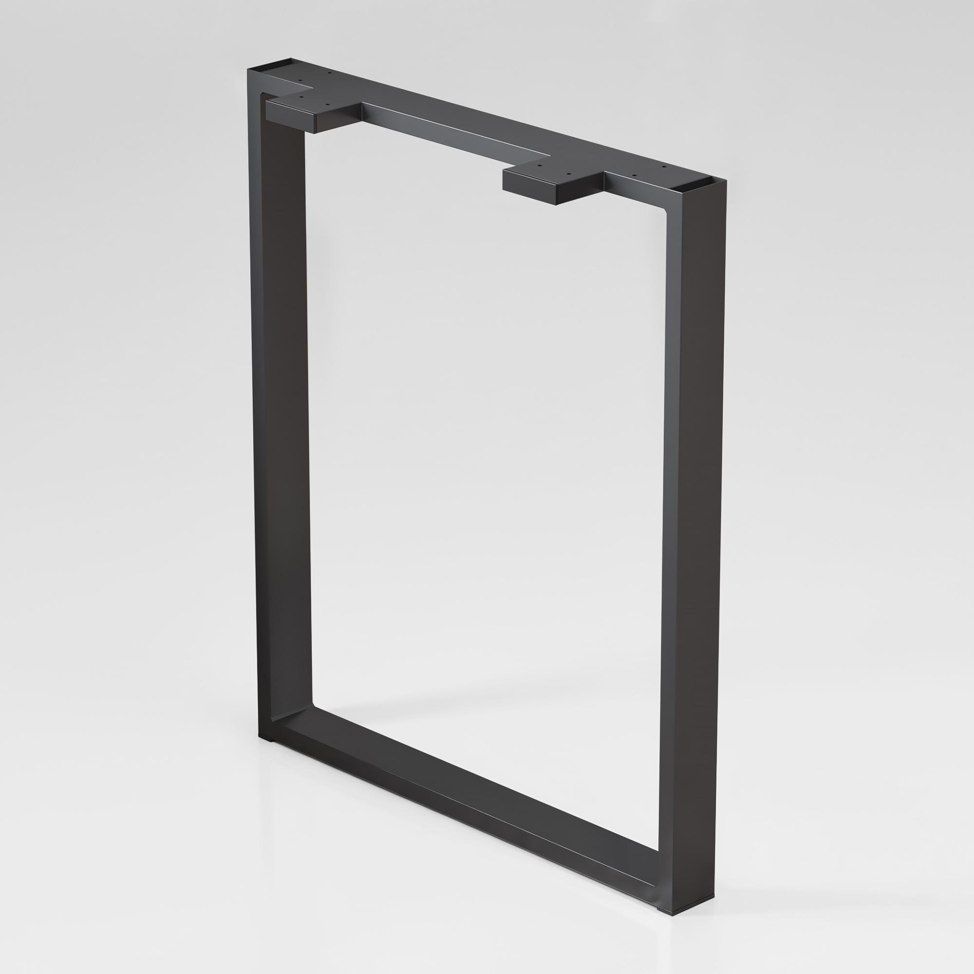 Опора для столу з металу 600х110 мм H 730 мм Чорний (1183-60)