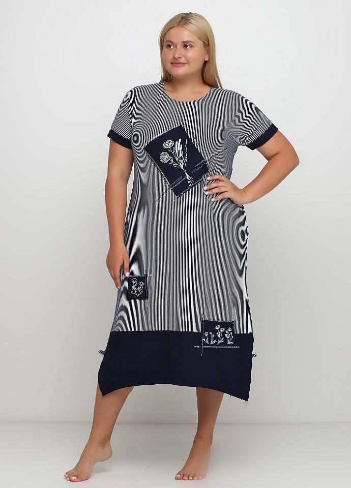 Халат Romeo Life 6XL Разноцветный/Синий (7247)