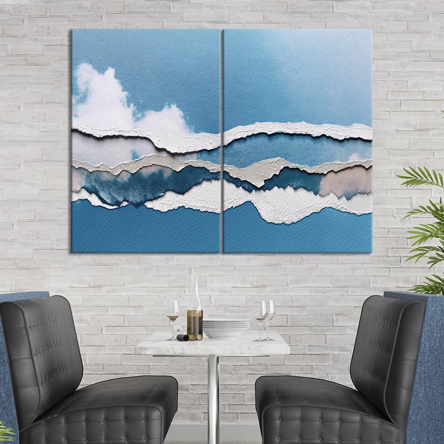 Картина Рваная небесная абстракция 111x81 см (2021-2) Картина Рваная небесная абстракция 111x81 см (2021-2)