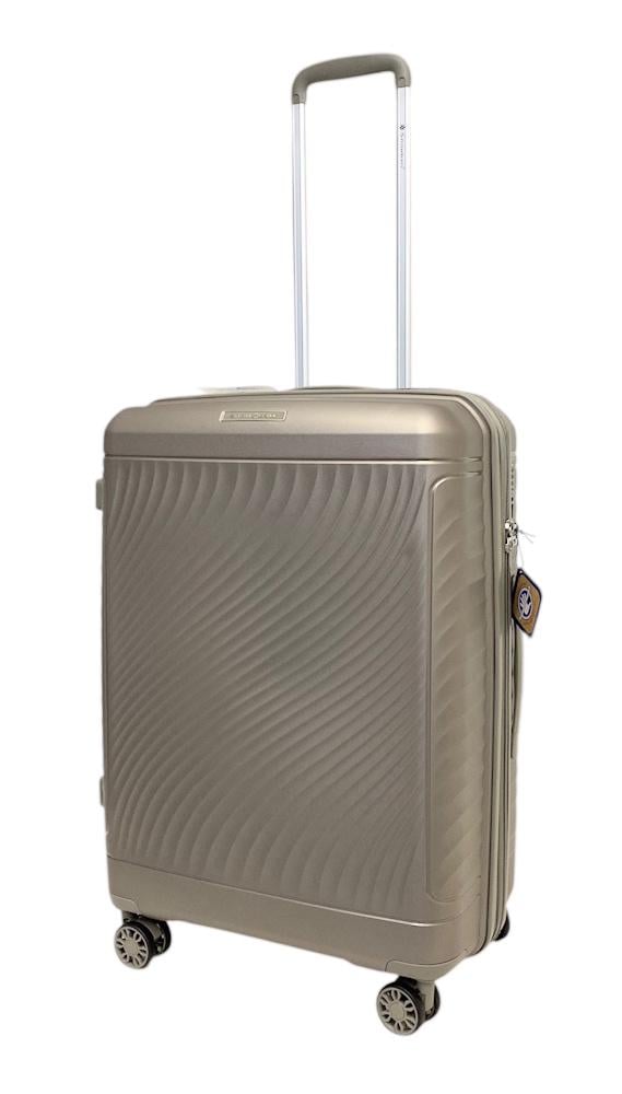 Чемодан средний Snowball 49703 из полипропилена 68+13 л 65×46×25 см Шмпань (49703/70/50)