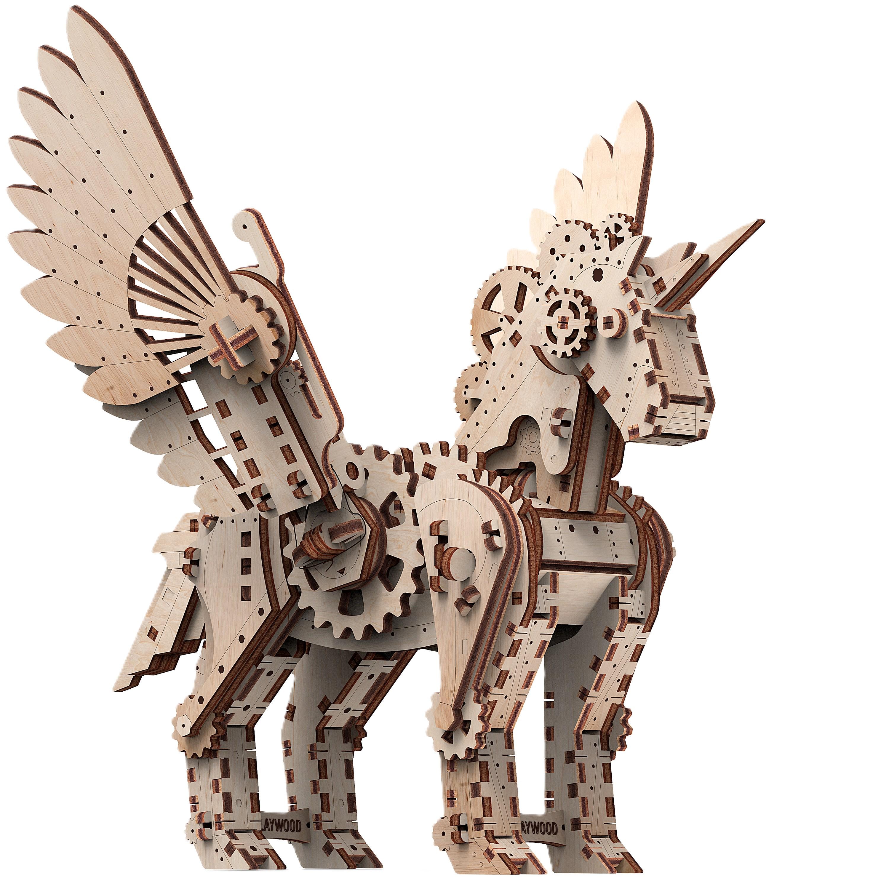 Конструктор деревянный Mr.Playwood Единорог (10604)